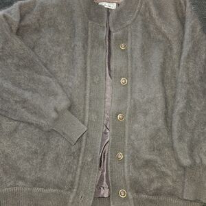 Elegant Gray Wool Jacket